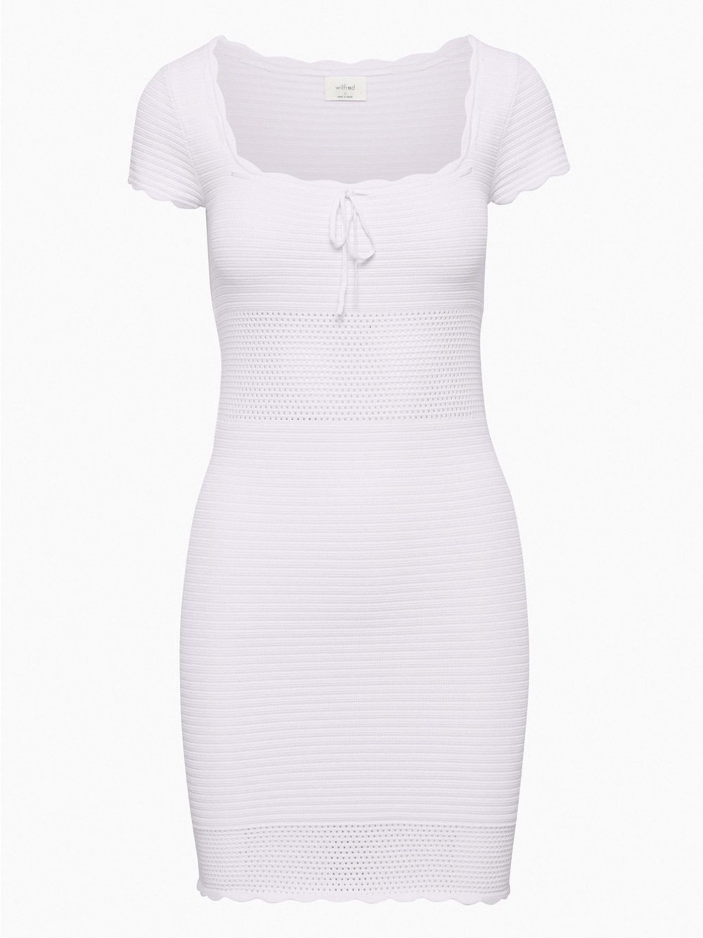 Wilfred Light Lilac Reception Ribbed Scoop Dress